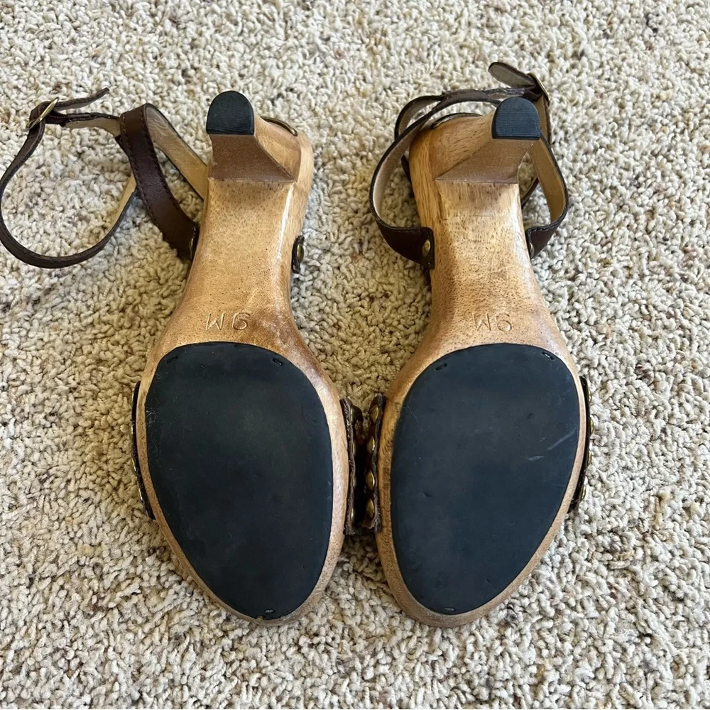 MICHAEL KORS Embellished Wood Heel Sandals - Picture 6 of 10